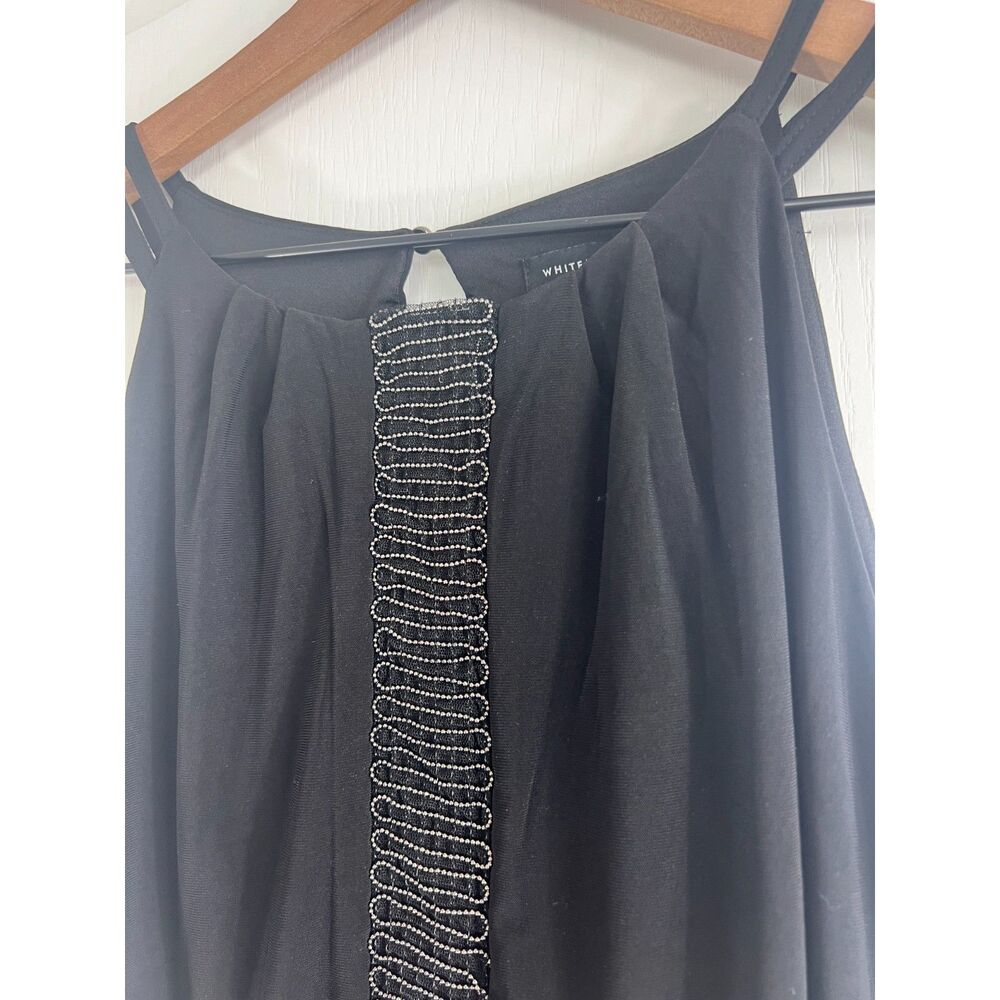 White House Black Market Ball Chain Mesh Date Top Sleeveless Women's S - NWT - Picture 2 of 12